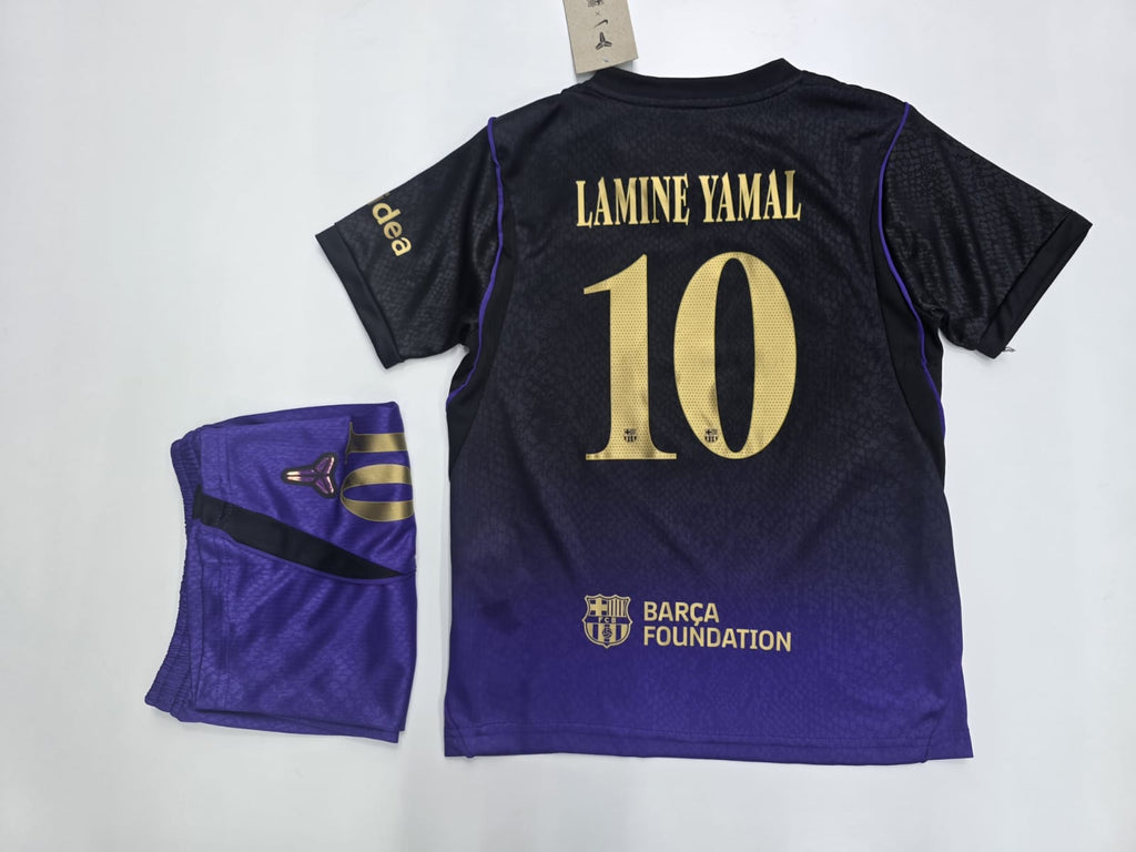 Barcelona Black & Purple Printed Jersey - Fan Version