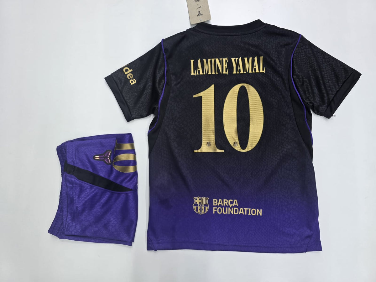 Barcelona Black & Purple Printed Jersey - Fan Version