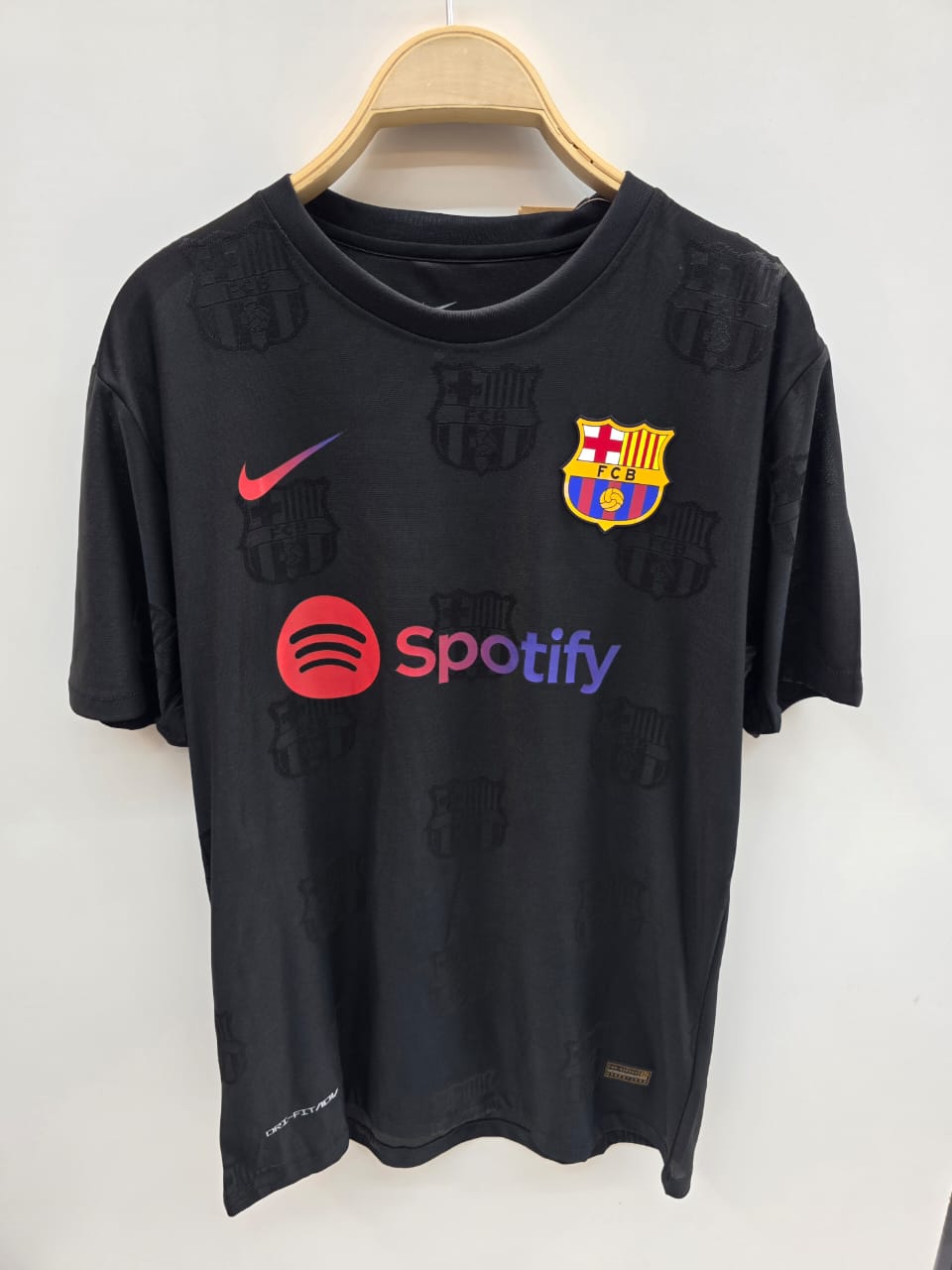 Barcelona Black T-Shirt - Fan Version