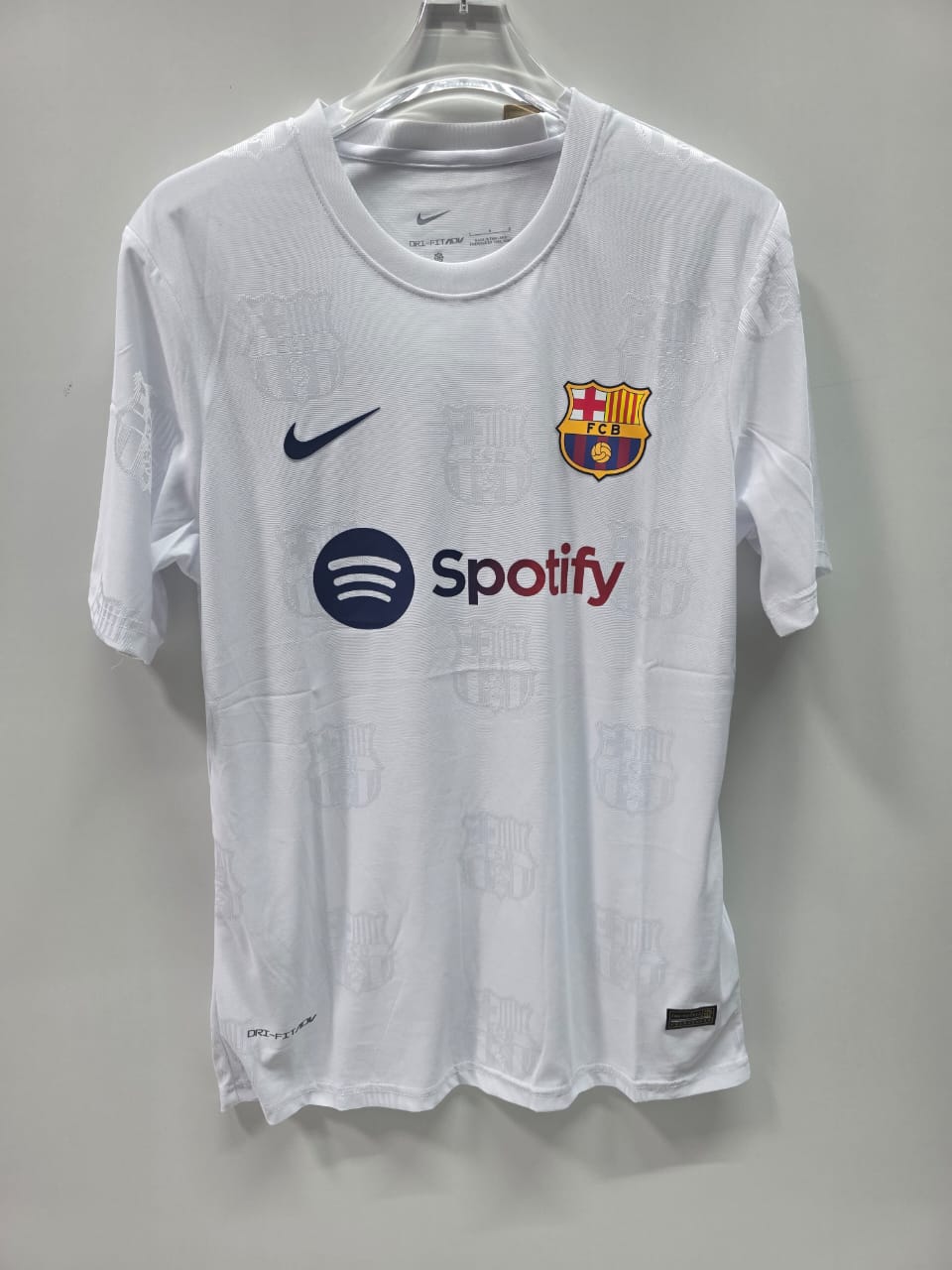 Barcelona White Jersey - Fan Version