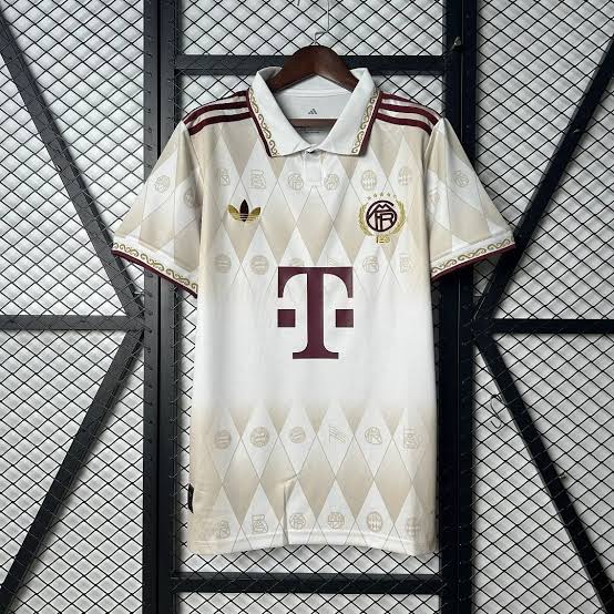 F.C Bayern Munich 125th Anniversary White Jersey 2025/26 Special Edition - Fan Version