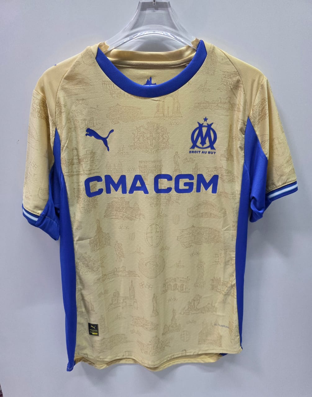 Marseille Cream & Blue Jersey - Fan Version