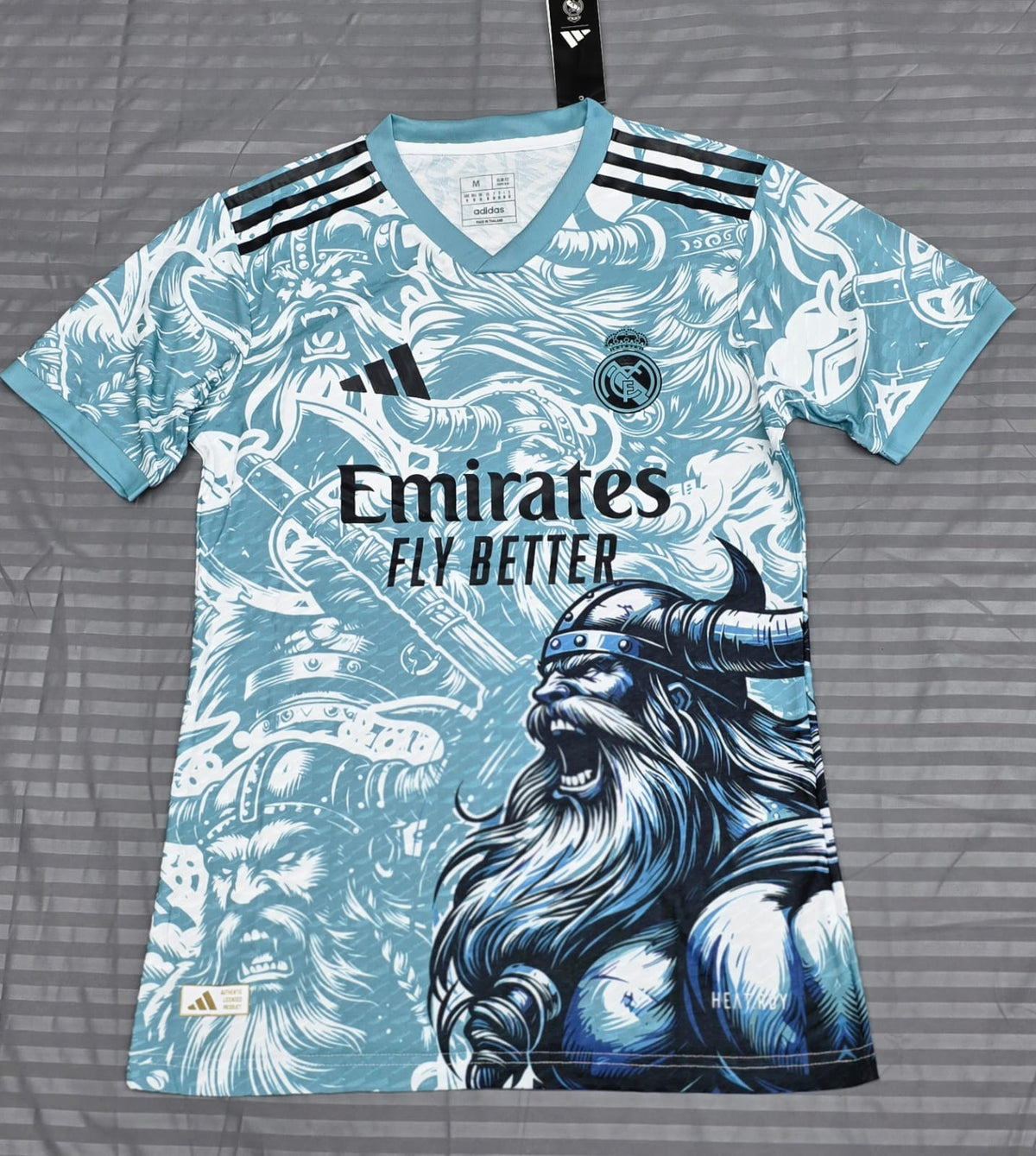 Real Madrid Blue Graphic Jersey - Fan Version